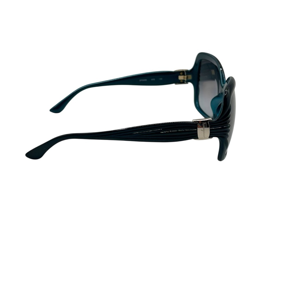 Salvatore Ferragamo Oversized Blue Butterfly Sunglasses w/ Case - Picture 3 of 7
